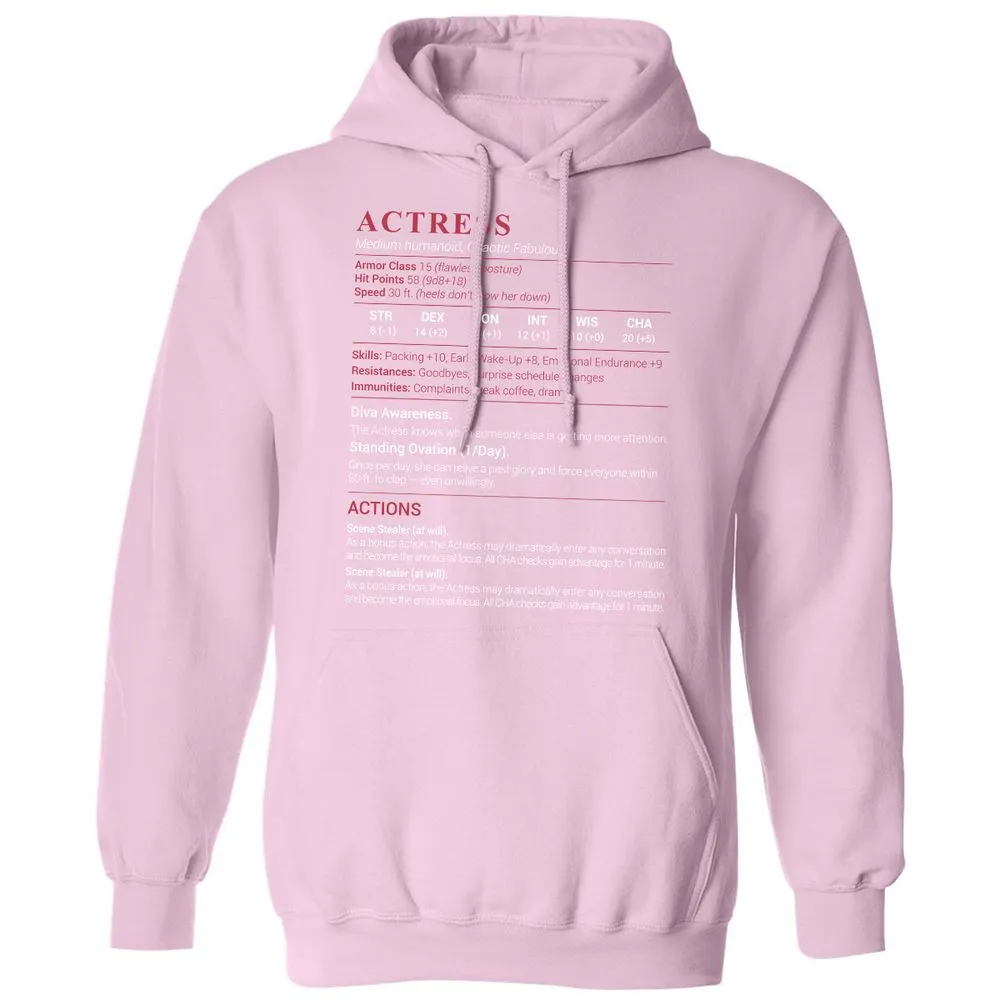 Actress Stats Classic Unisex Hoodie - Light Pink - 3