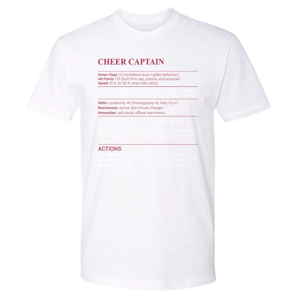 Cheer Captain Premium Unisex T-Shirt - White - 4