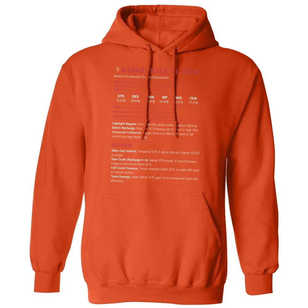 Basketball Player Classic Unisex Hoodie - Orange - 10