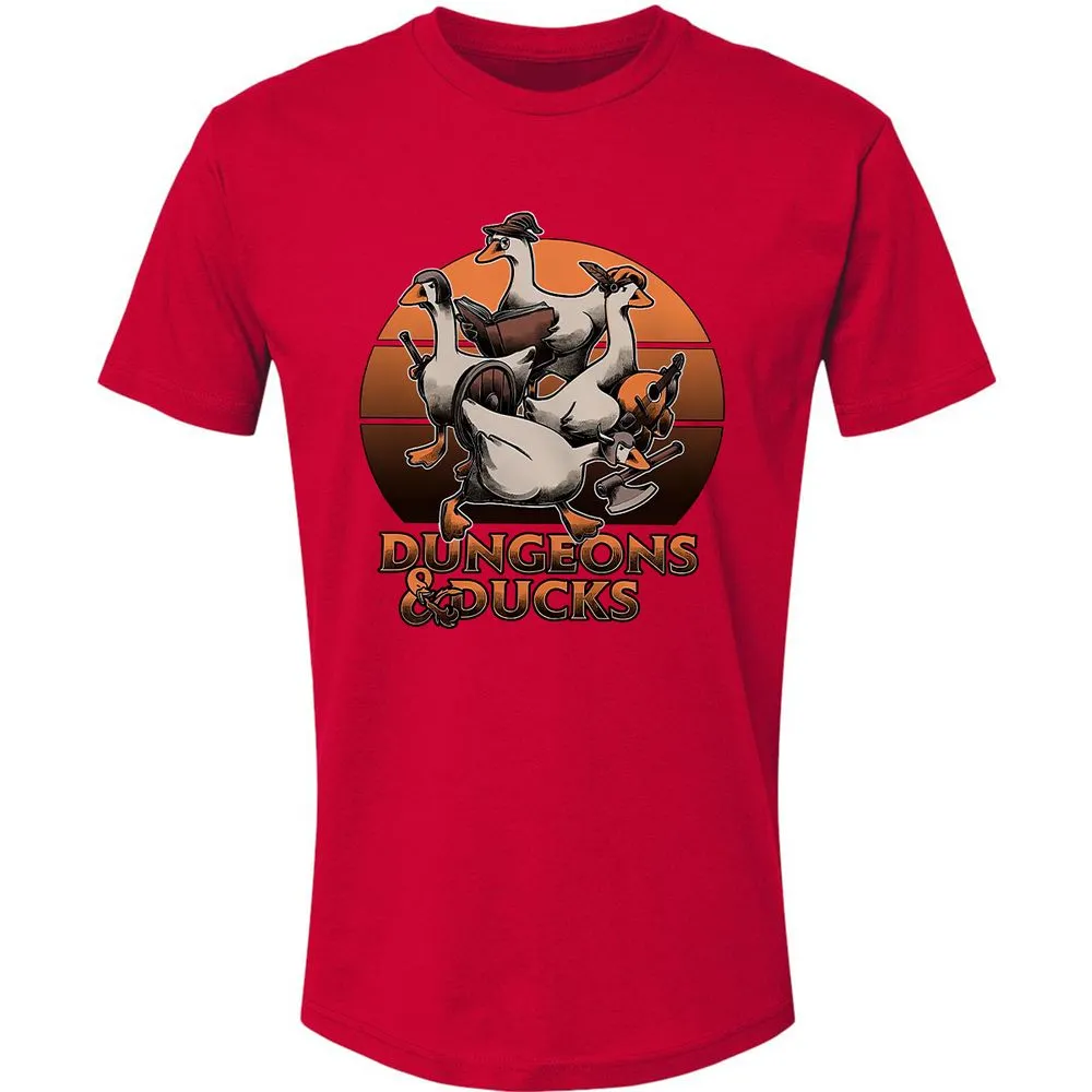 Dungeons And Ducks Premium Unisex T-Shirt - Red - 6