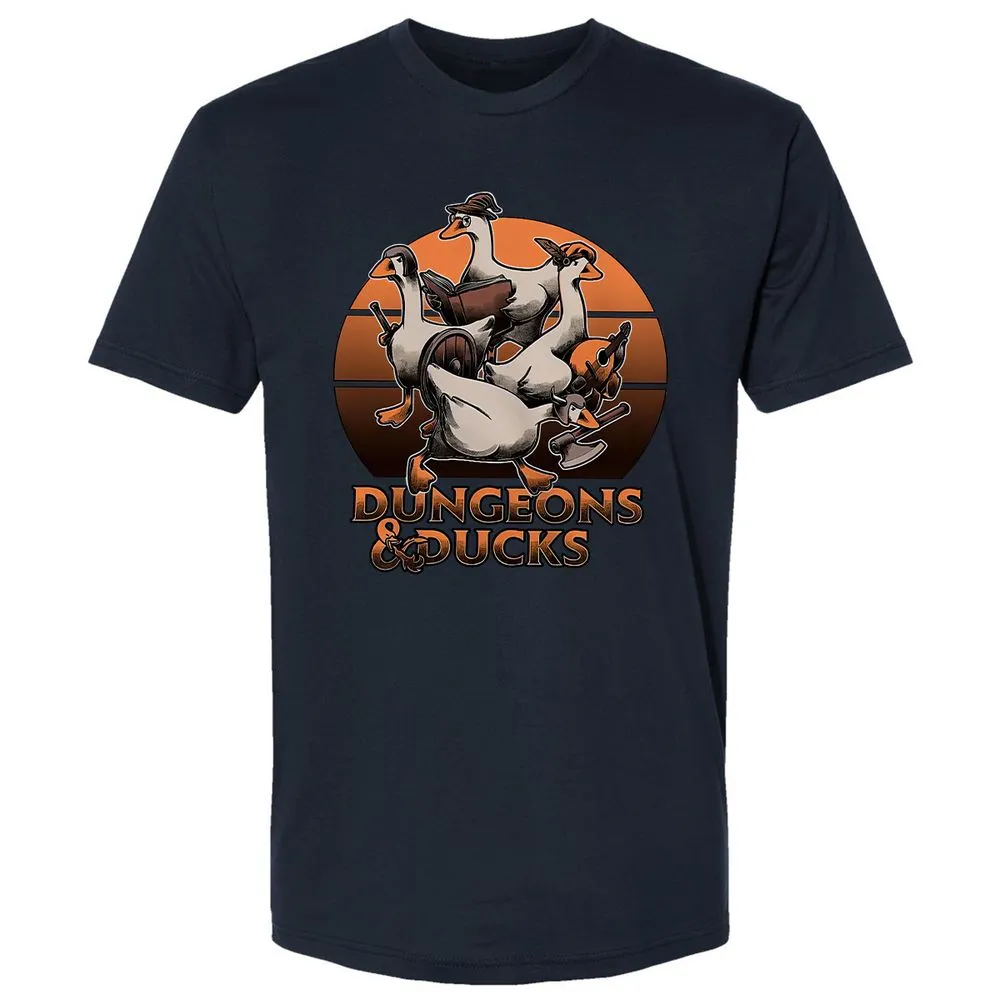Dungeons And Ducks Premium Unisex T-Shirt - Midnight Navy - 2