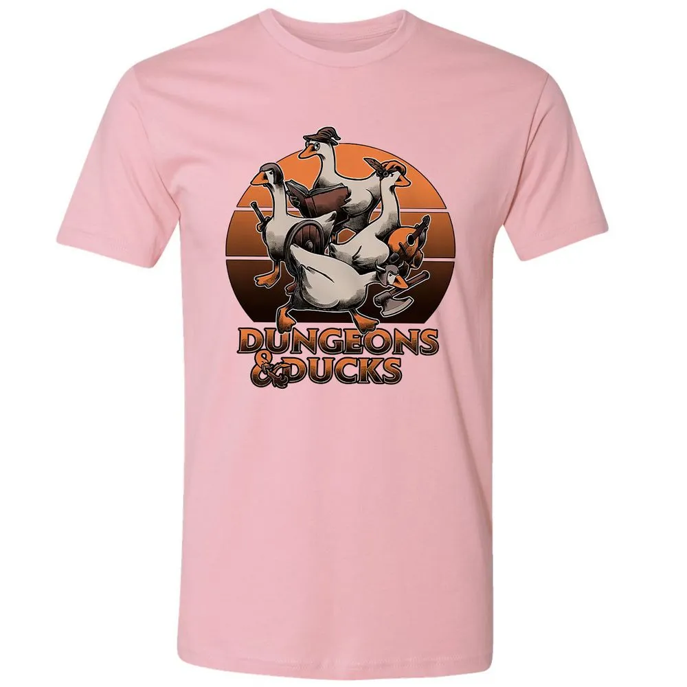 Dungeons And Ducks Premium Unisex T-Shirt - Light Pink - 3