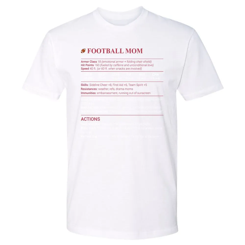 Football Mom Premium Unisex T-Shirt - White - 4