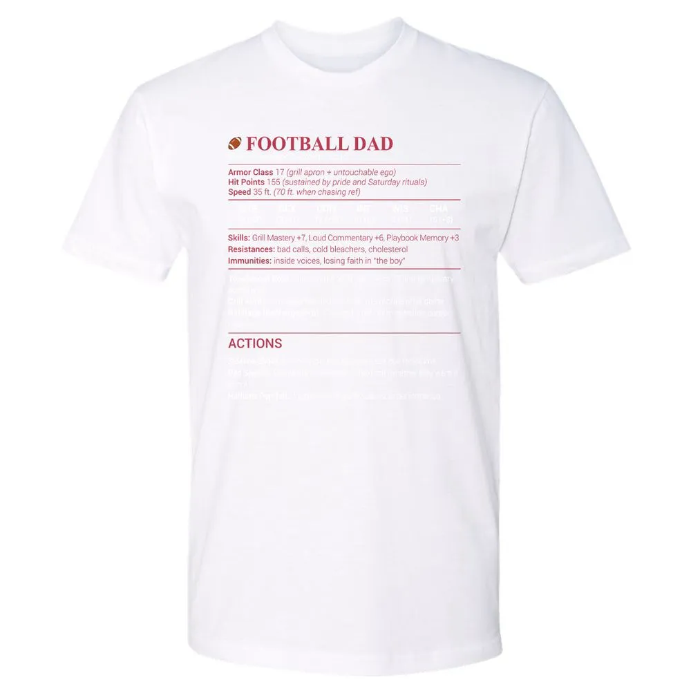 Football Dad Premium Unisex T-Shirt - White - 4