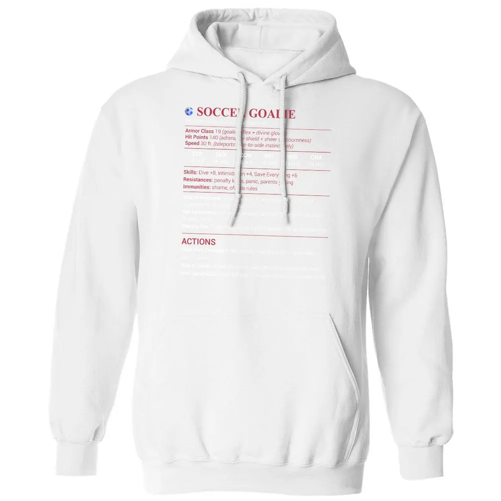 Soccer Goalie Classic Unisex Hoodie - White - 11