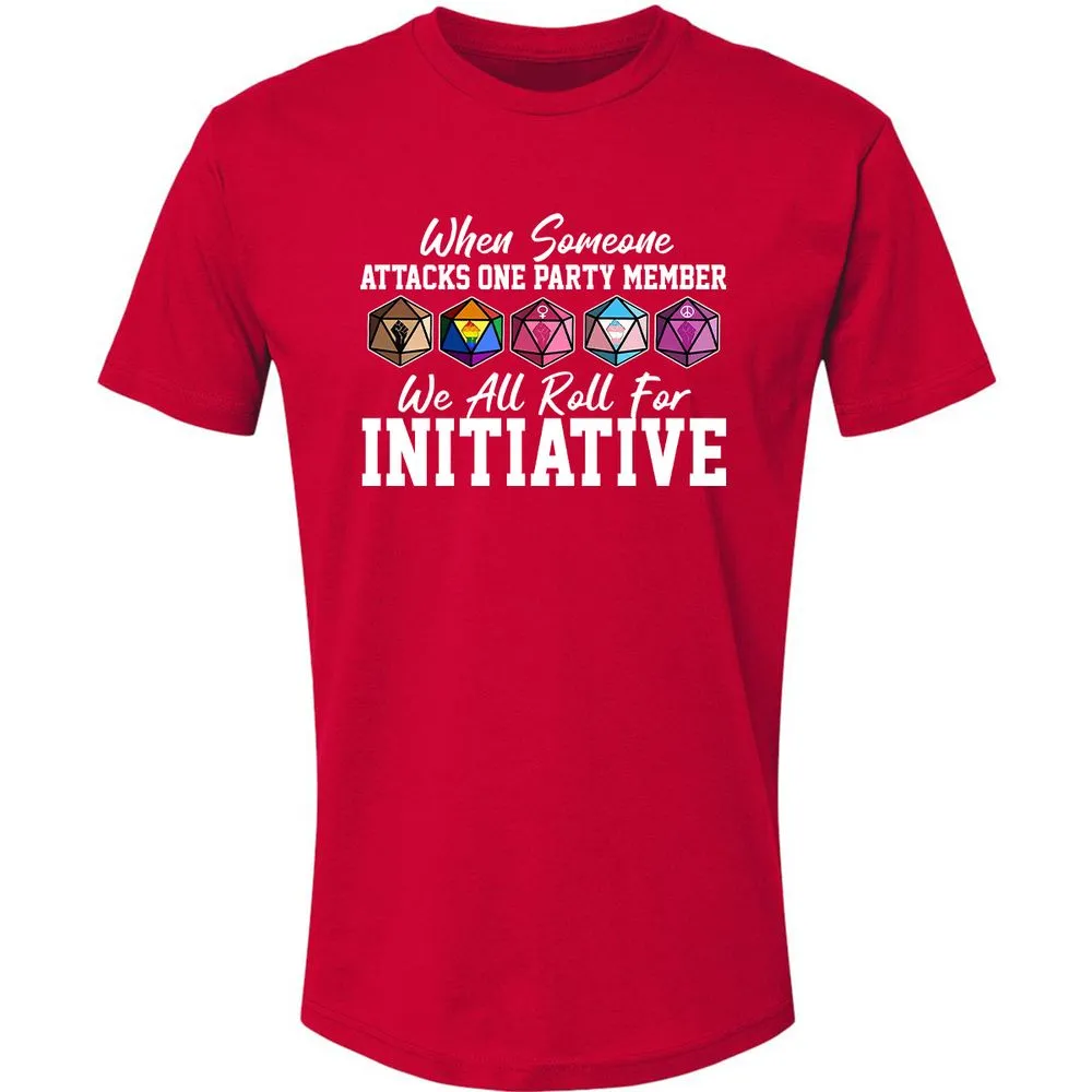 LGBT Roll For Initiative Premium Unisex T-Shirt - Red - 6