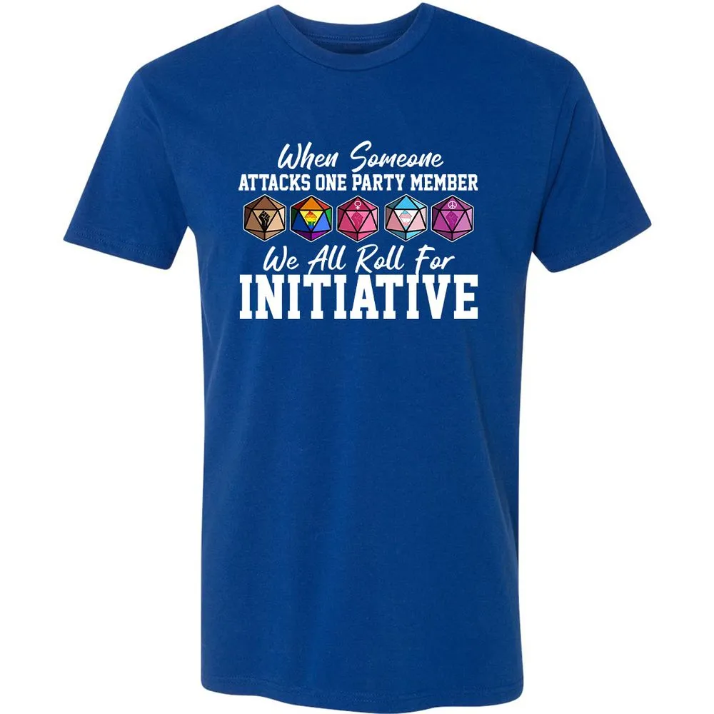 LGBT Roll For Initiative Premium Unisex T-Shirt - Royal - 10