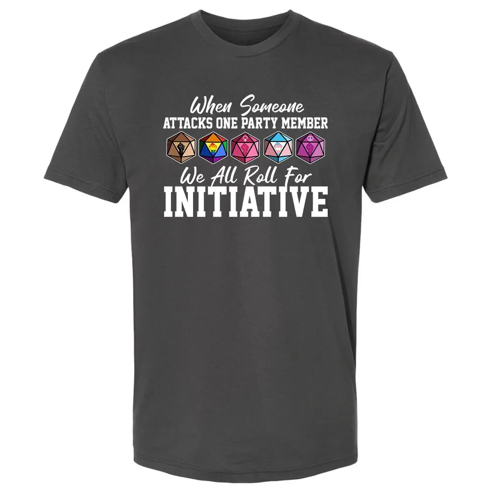 LGBT Roll For Initiative Premium Unisex T-Shirt - Heavy Metal - 8