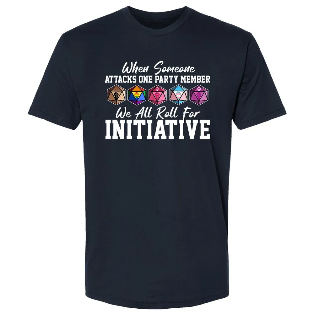 LGBT Roll For Initiative Premium Unisex T-Shirt - Midnight Navy - 2