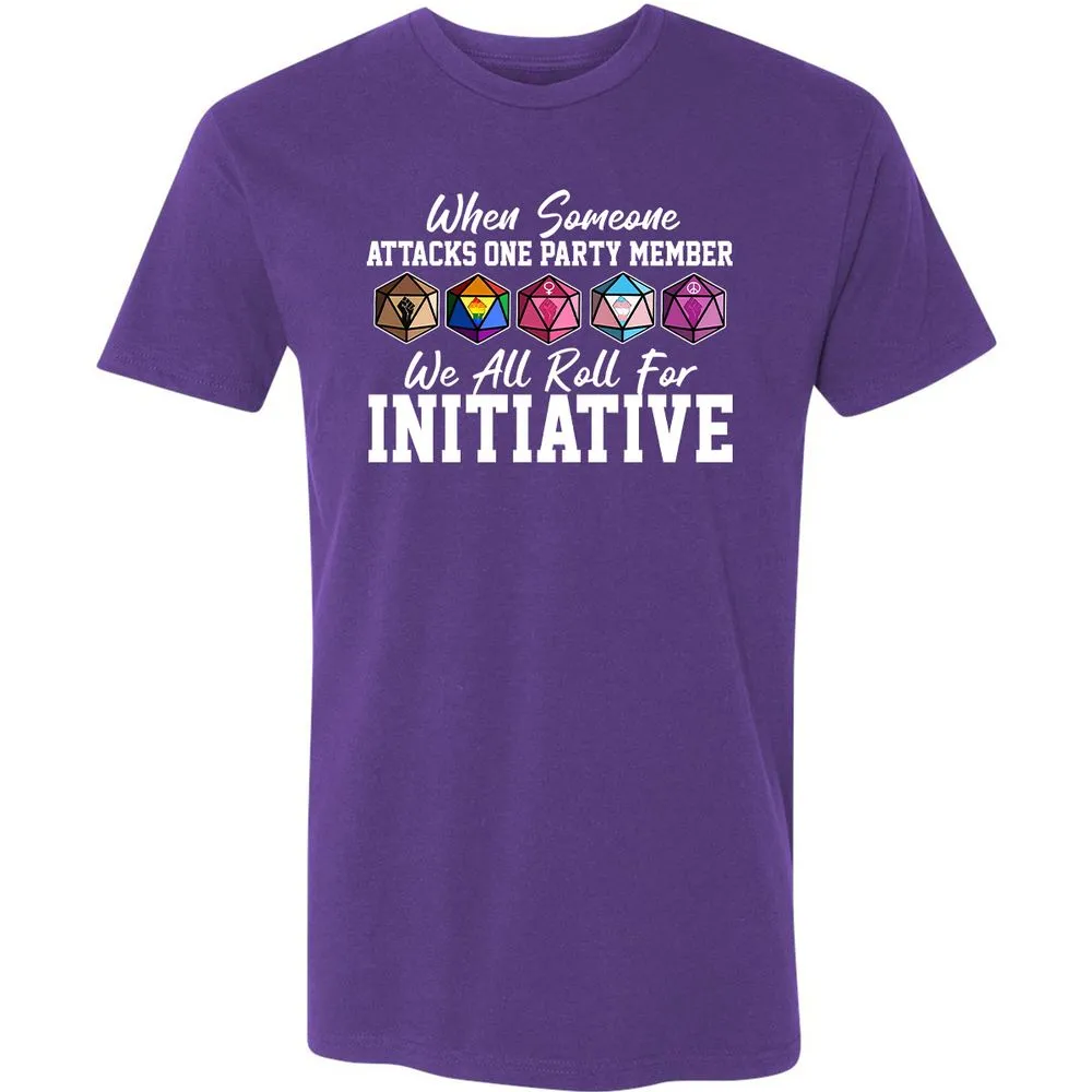 LGBT Roll For Initiative Premium Unisex T-Shirt - Purple Rush - 7