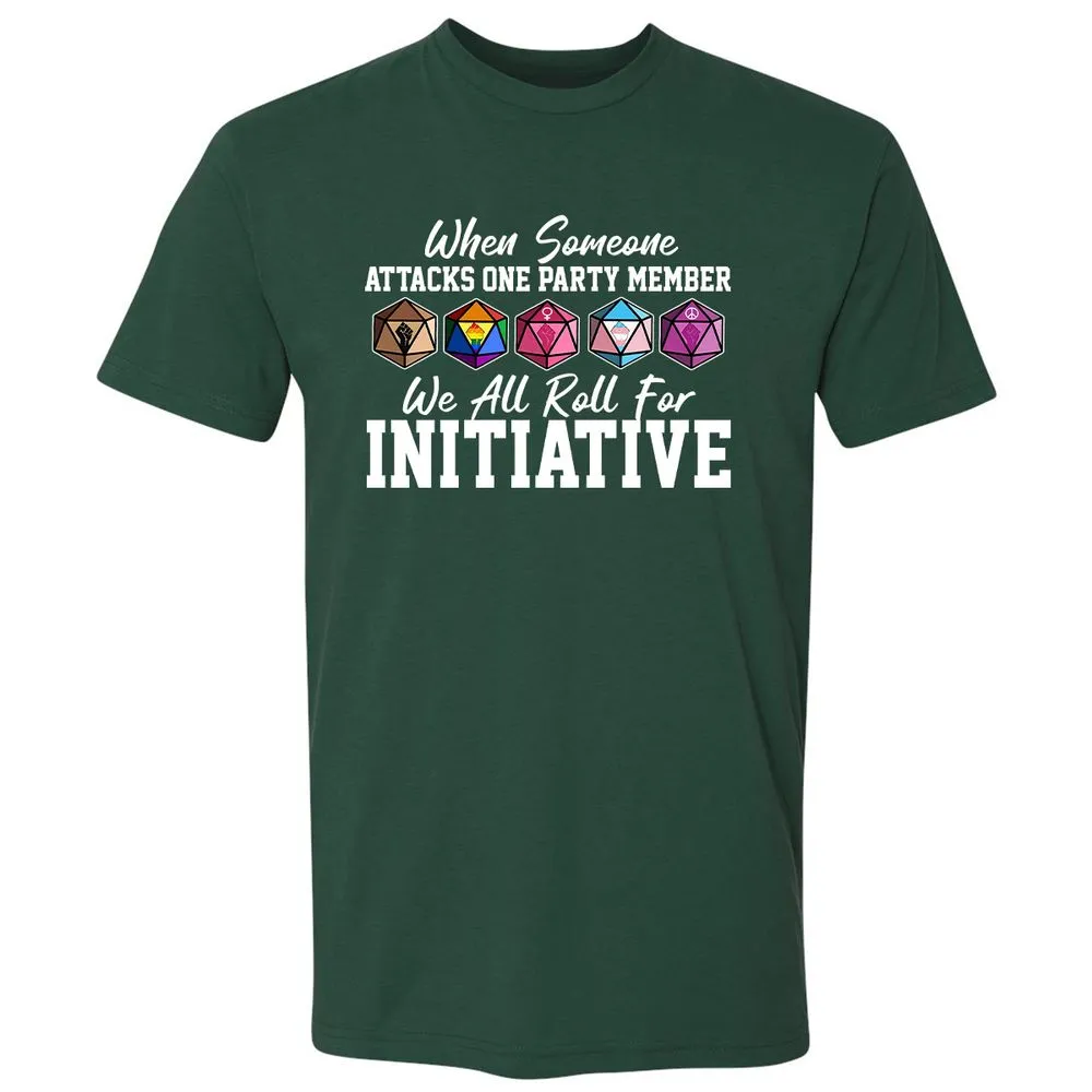 LGBT Roll For Initiative Premium Unisex T-Shirt - Forest Green - 13
