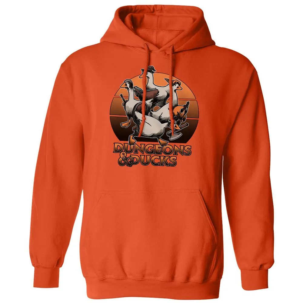 Dungeons And Ducks Classic Unisex Hoodie - Orange - 10