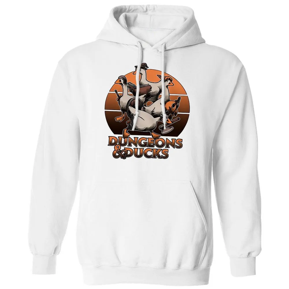 Dungeons And Ducks Classic Unisex Hoodie - White - 11