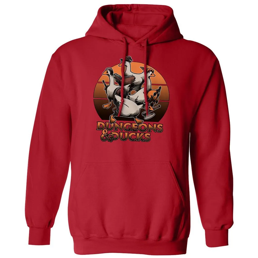 Dungeons And Ducks Classic Unisex Hoodie - Red - 5