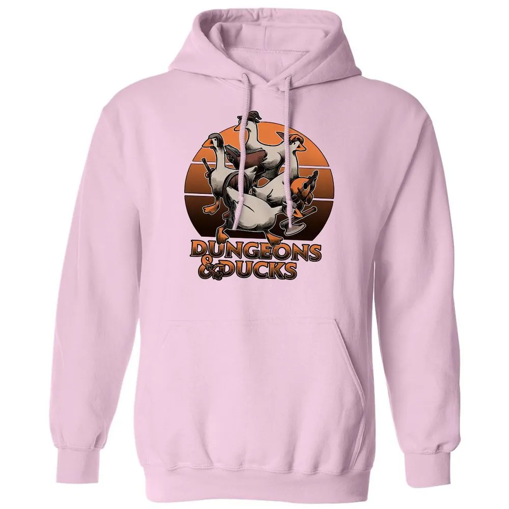 Dungeons And Ducks Classic Unisex Hoodie - Light Pink - 3