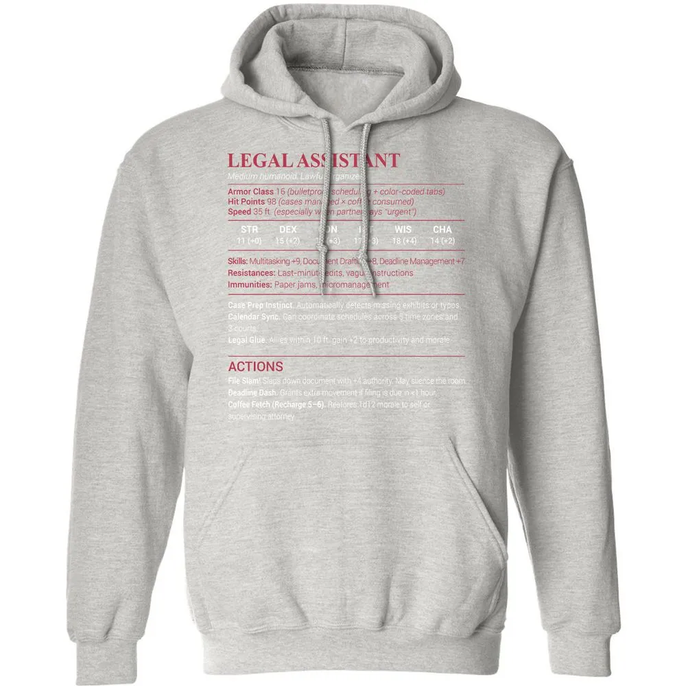 Legal Assistant Classic Unisex Hoodie - Ash - 8
