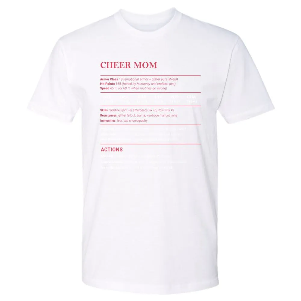 Cheer Mom Premium Unisex T-Shirt - White - 4