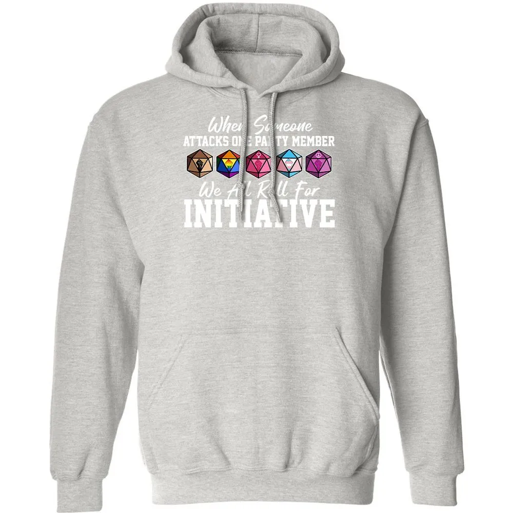 LGBT Roll For Initiative Classic Unisex Hoodie - Ash - 8