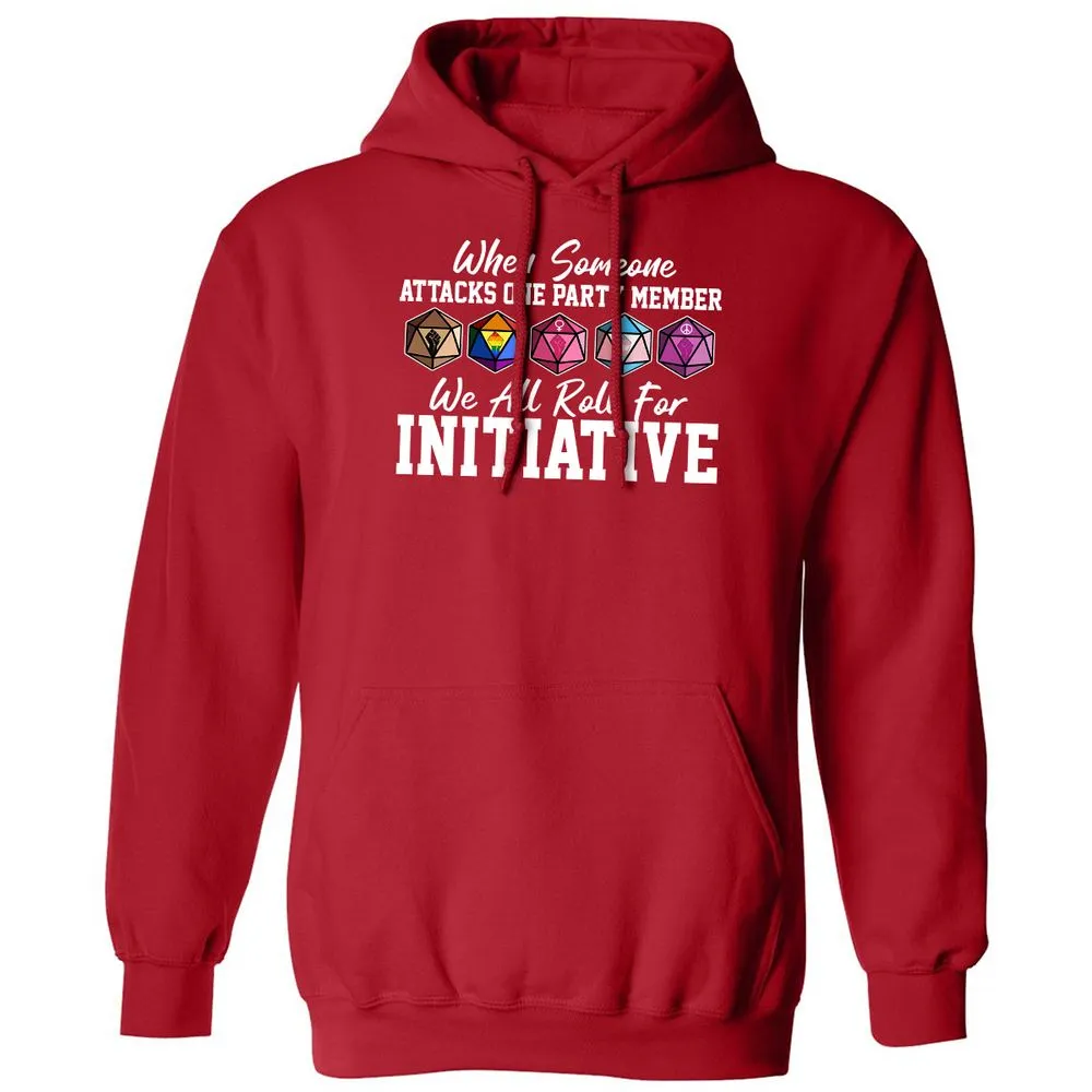 LGBT Roll For Initiative Classic Unisex Hoodie - Red - 5