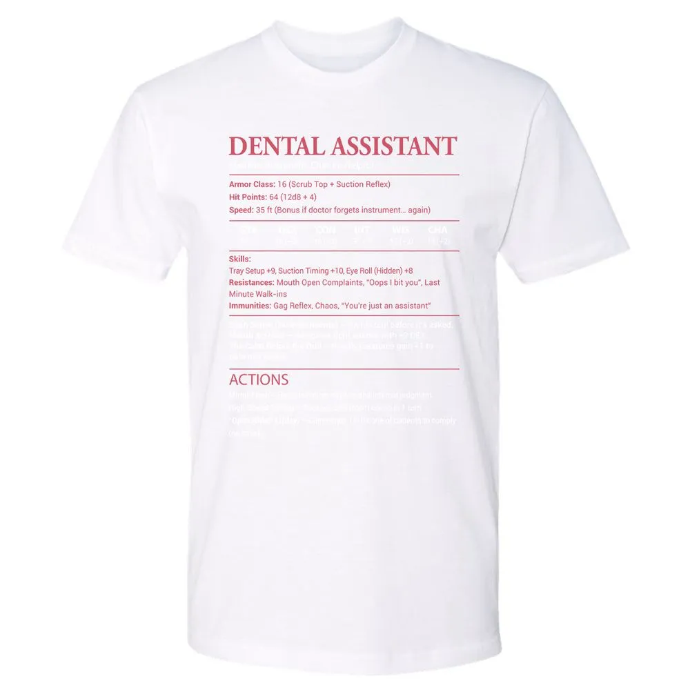 Dental Assistant Premium Unisex T-Shirt - White - 4
