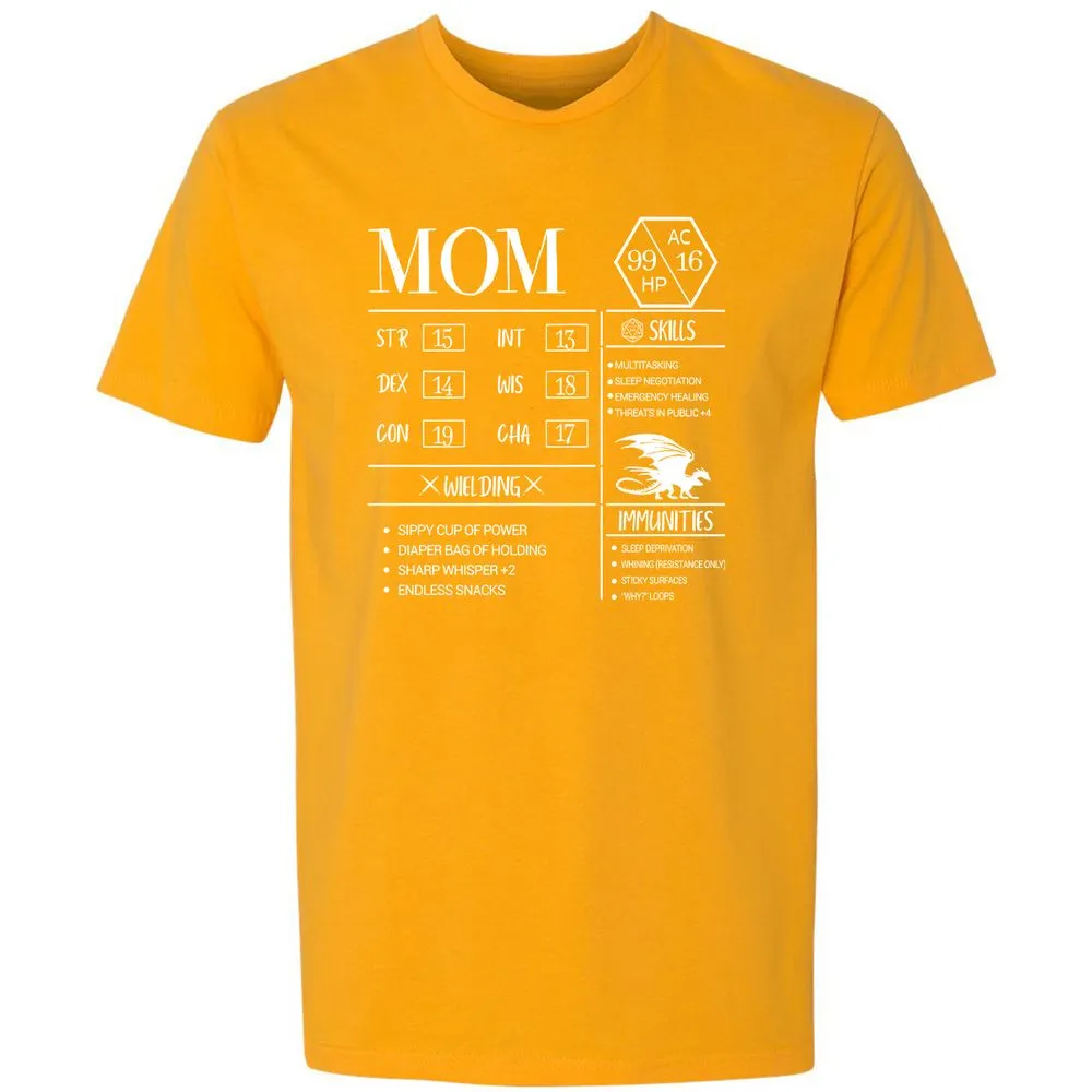 Mom New Premium Unisex T-Shirt - Gold - 12