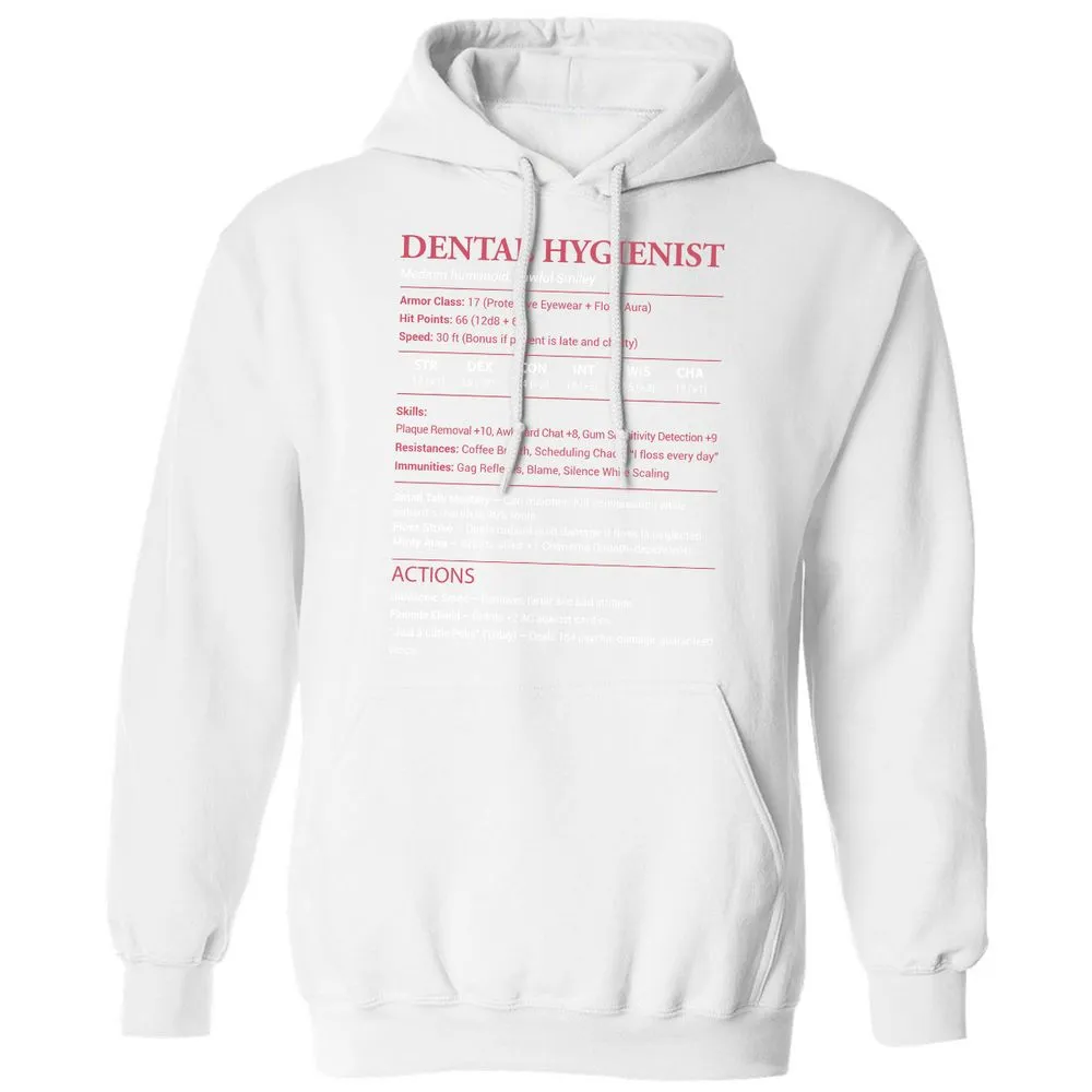 Dental Hygienist Classic Unisex Hoodie - White - 11