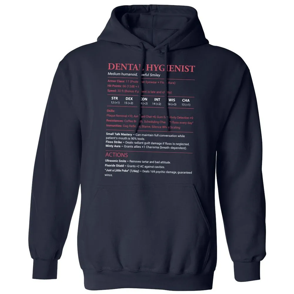 Dental Hygienist Classic Unisex Hoodie - Navy - 2