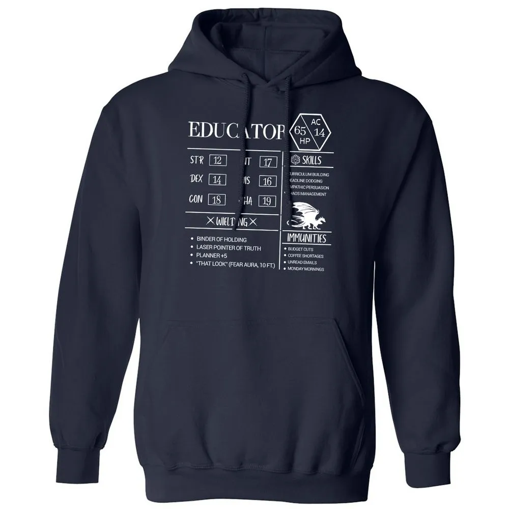 Educator New Classic Unisex Hoodie - Navy - 2