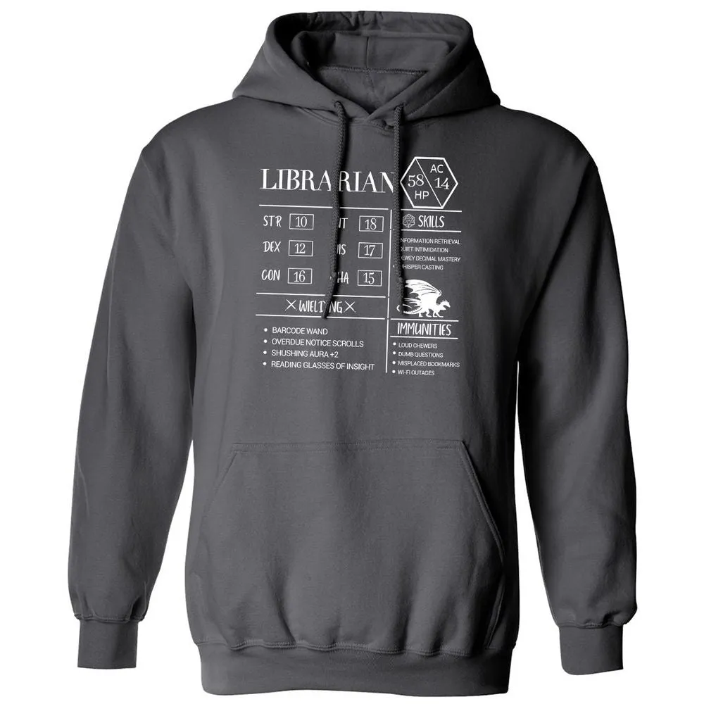 Librarian New Classic Unisex Hoodie - Charcoal - 7