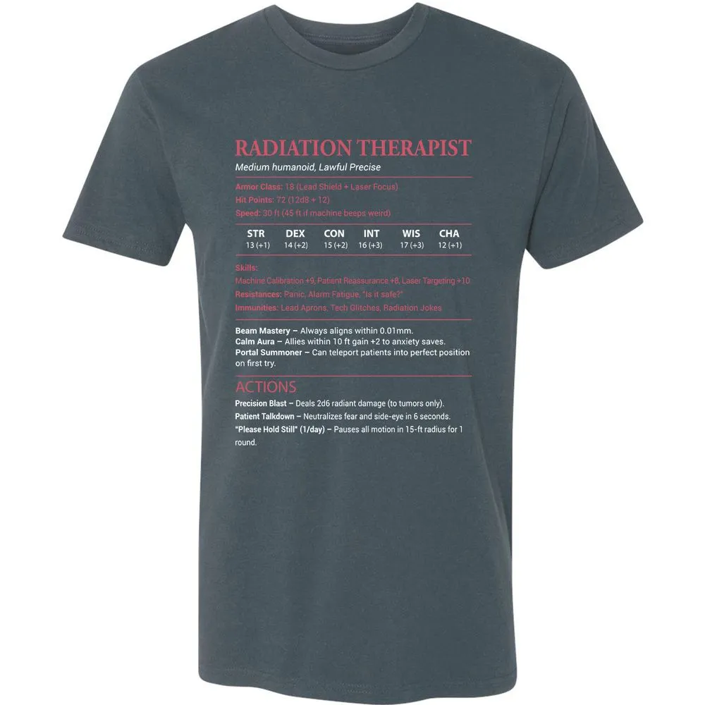 Radiation Therapist Premium Unisex T-Shirt - Indigo - 15