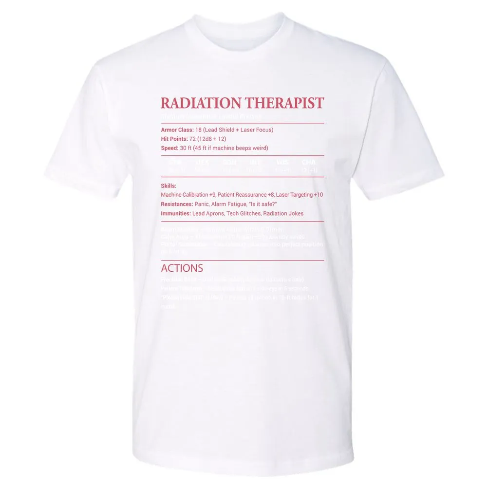 Radiation Therapist Premium Unisex T-Shirt - White - 4
