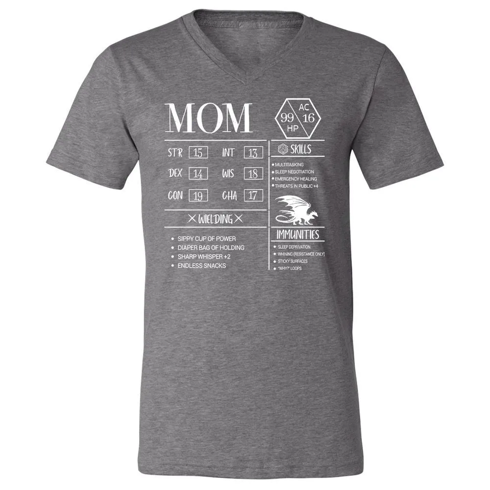 Mom New Unisex V-Neck T-Shirt - Deep Heather - 13