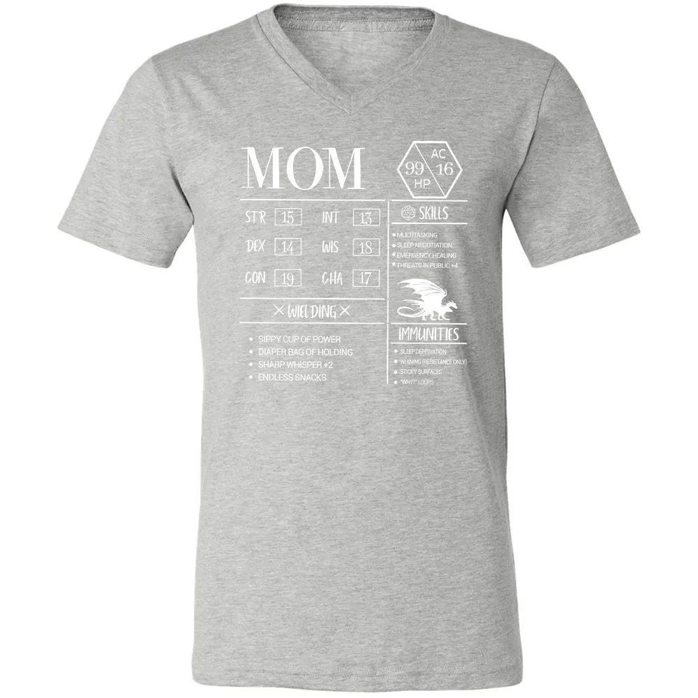 Mom New Unisex V-Neck T-Shirt - Athletic Heather - 7