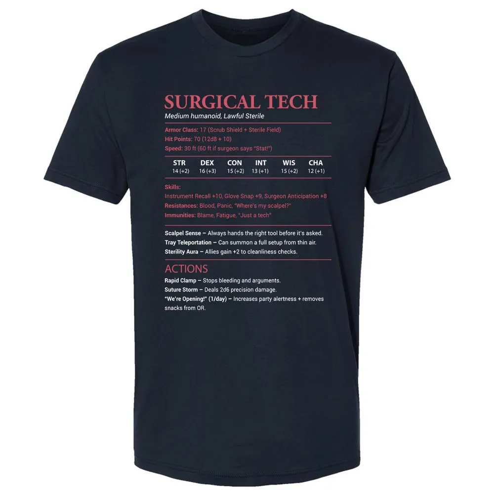 Surgical Tech Premium Unisex T-Shirt - Midnight Navy - 2