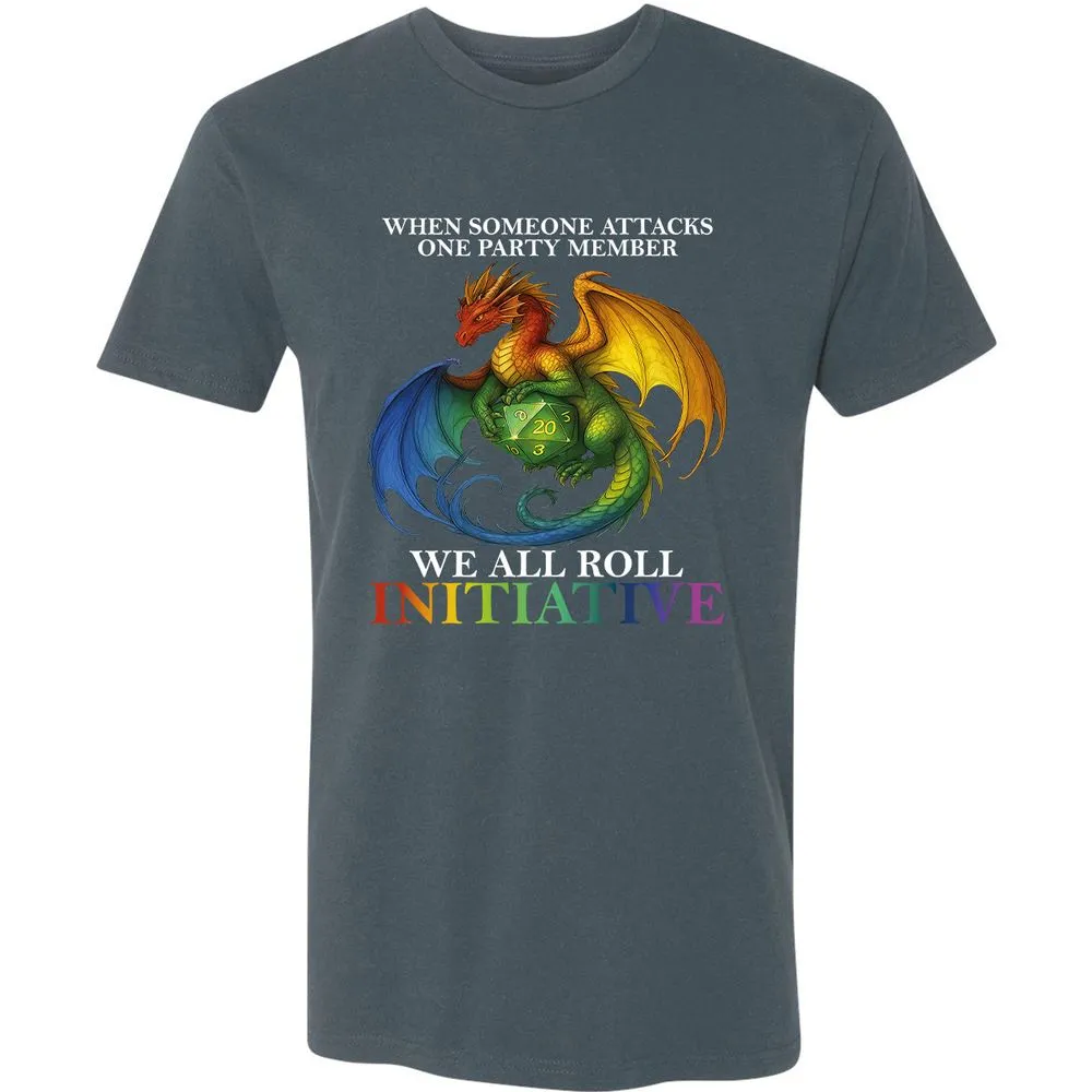 Dragon Roll For Initiative Premium Unisex T-Shirt - Indigo - 15