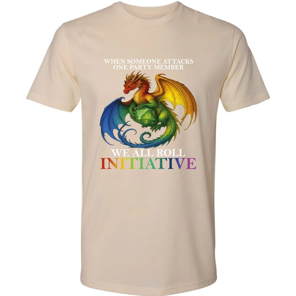 Dragon Roll For Initiative Premium Unisex T-Shirt - Cream - 14
