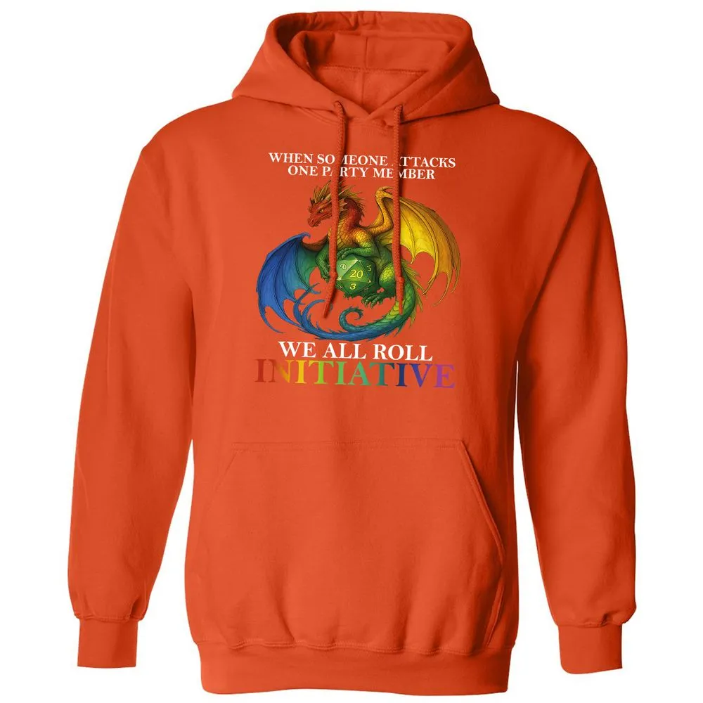 Dragon Roll For Initiative Classic Unisex Hoodie - Orange - 10