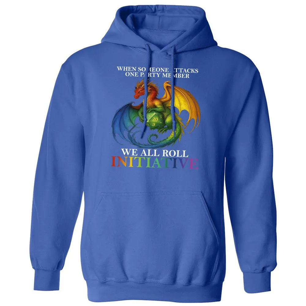 Dragon Roll For Initiative Classic Unisex Hoodie - Royal - 9