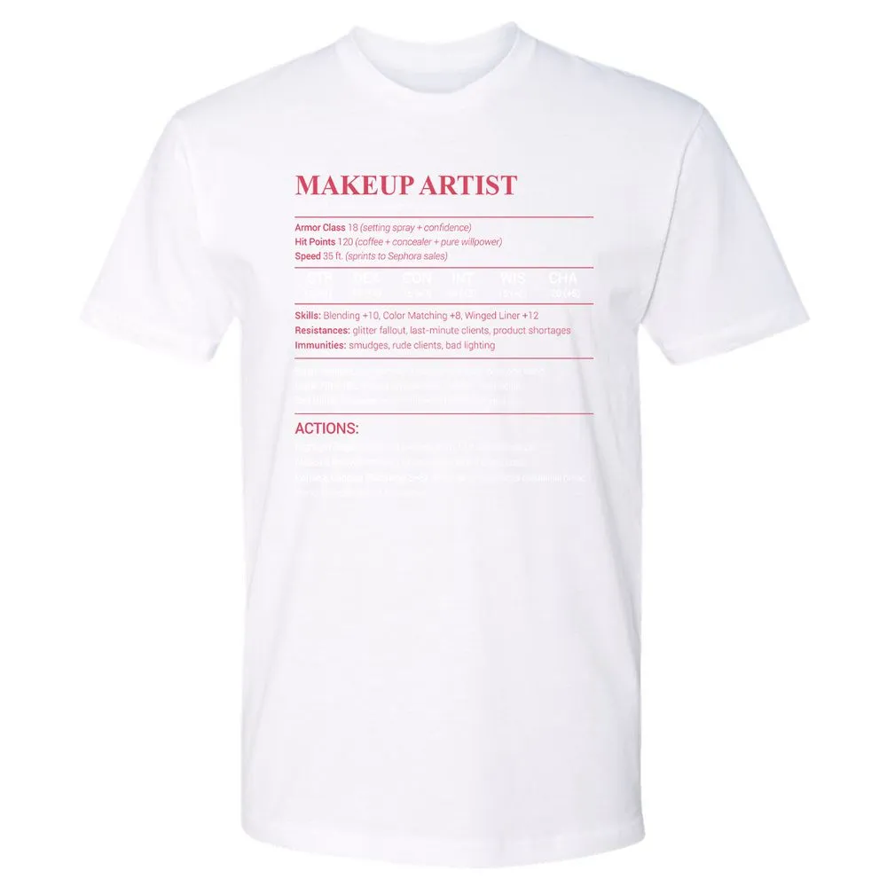 Makeup Artist Premium Unisex T-Shirt - White - 4