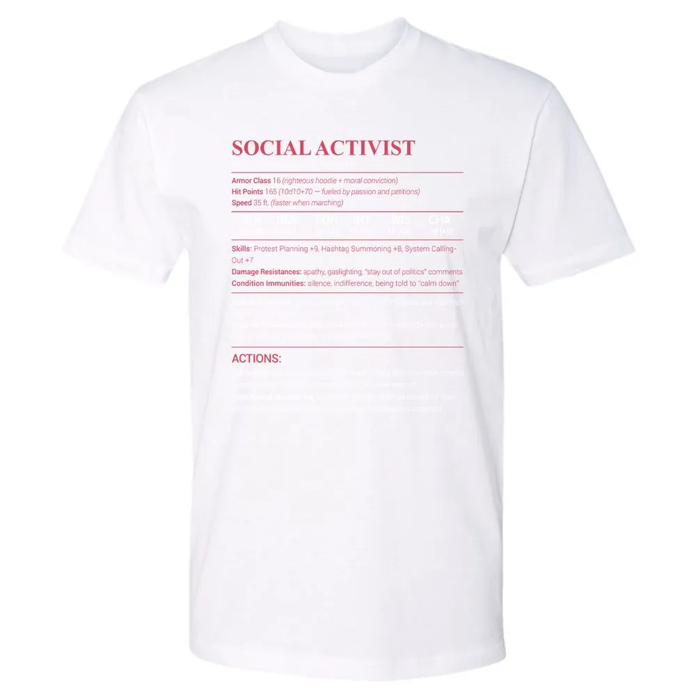 Social Activist Premium Unisex T-Shirt - White - 4