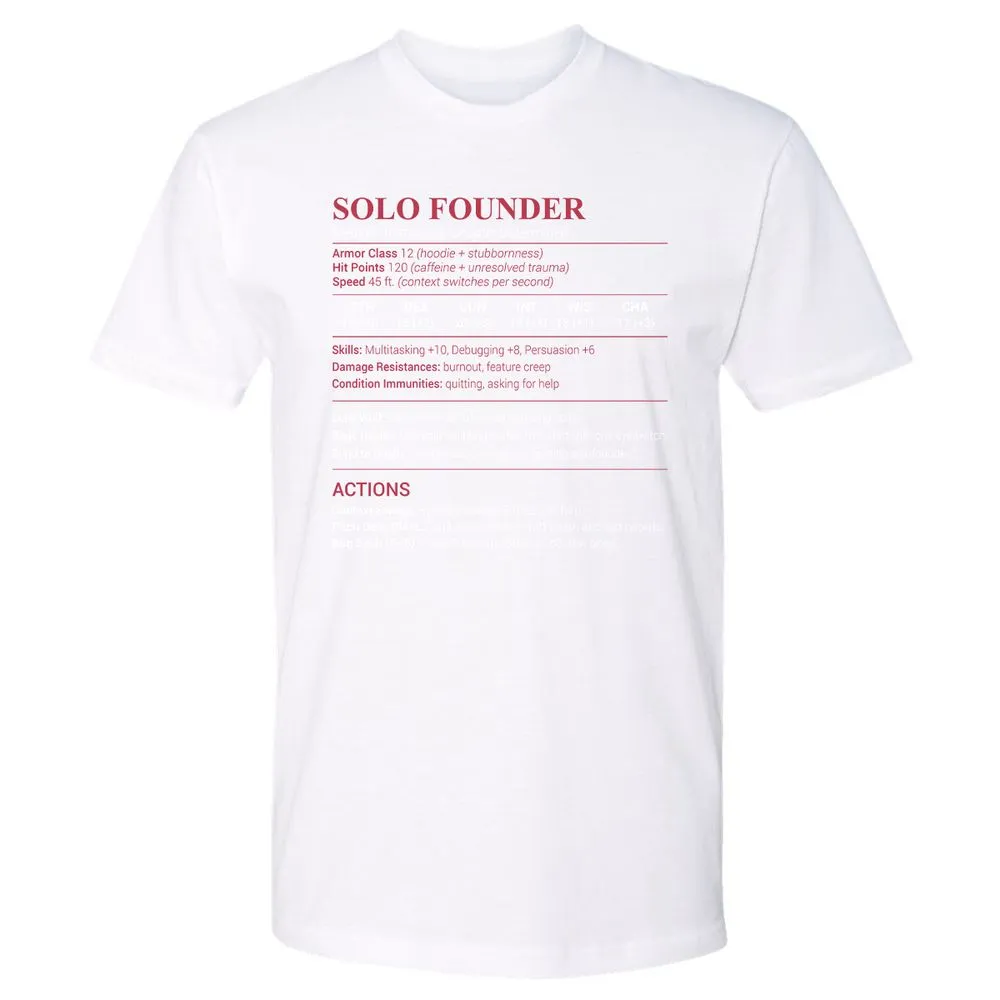 Solo Founder Premium Unisex T-Shirt - White - 4