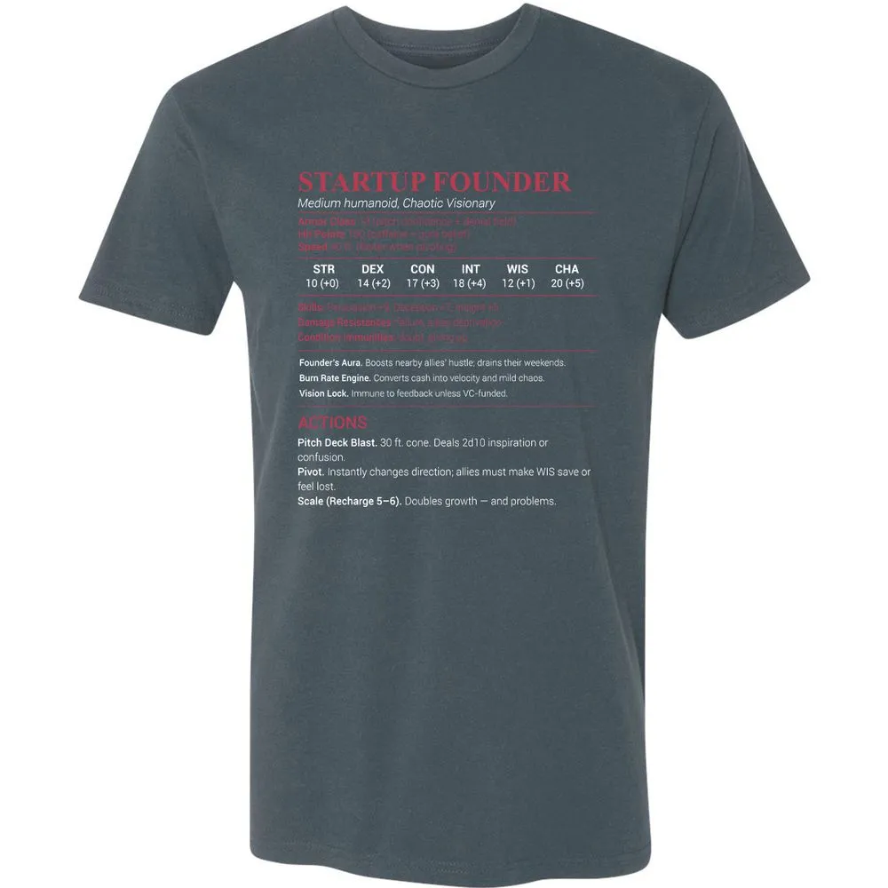 Startup Founder Premium Unisex T-Shirt - Indigo - 15