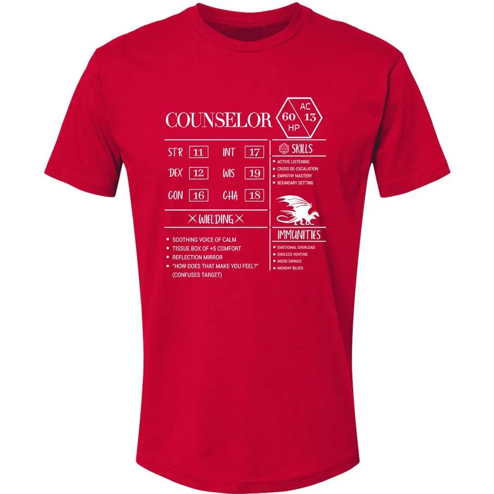 Counselor New Premium Unisex T-Shirt - Red - 6