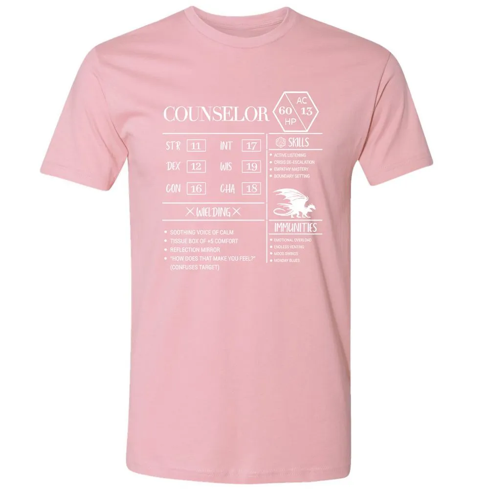 Counselor New Premium Unisex T-Shirt - Light Pink - 3