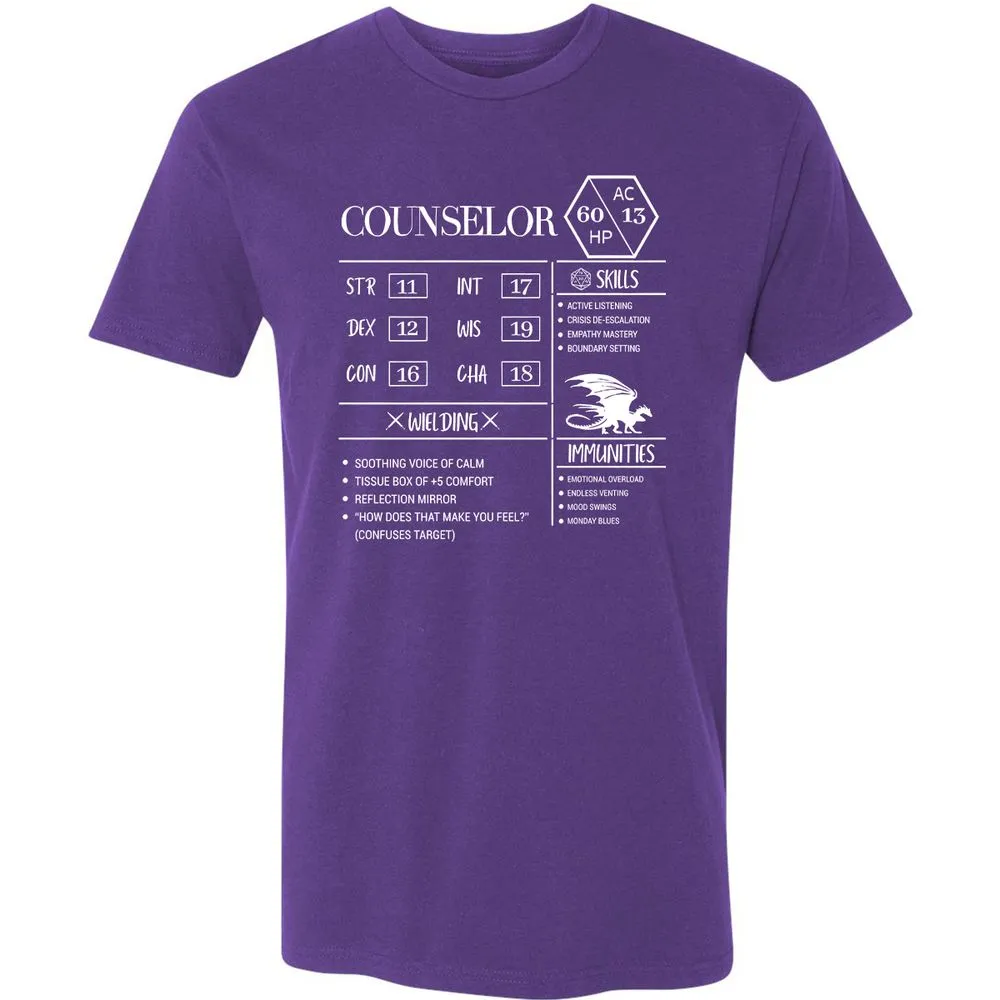 Counselor New Premium Unisex T-Shirt - Purple Rush - 7