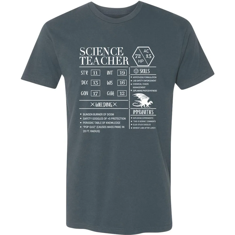 Science Teacher New Premium Unisex T-Shirt - Indigo - 15