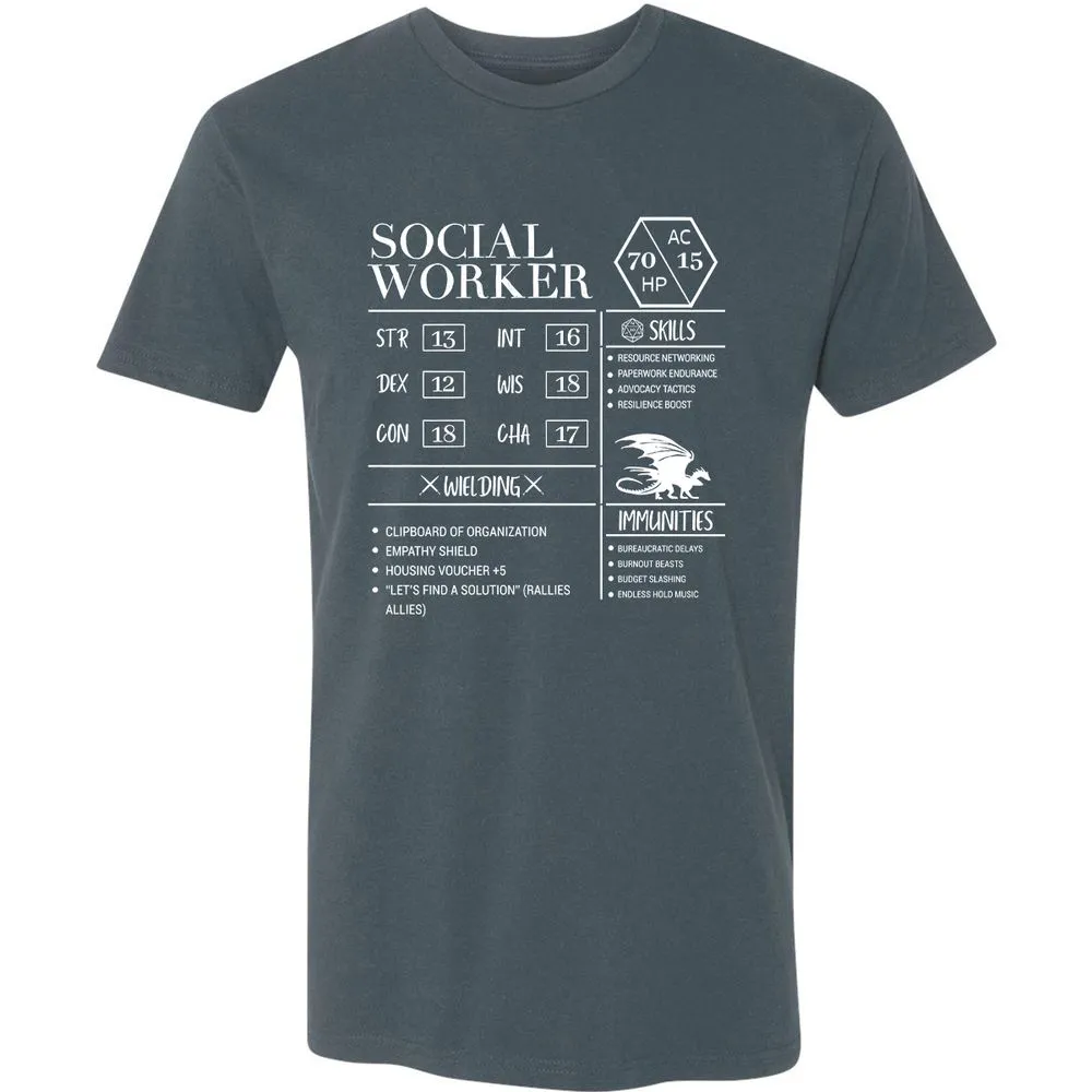 Social Worker New Premium Unisex T-Shirt - Indigo - 15