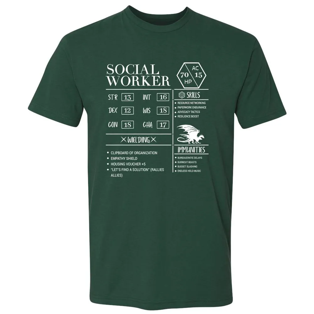 Social Worker New Premium Unisex T-Shirt - Forest Green - 13