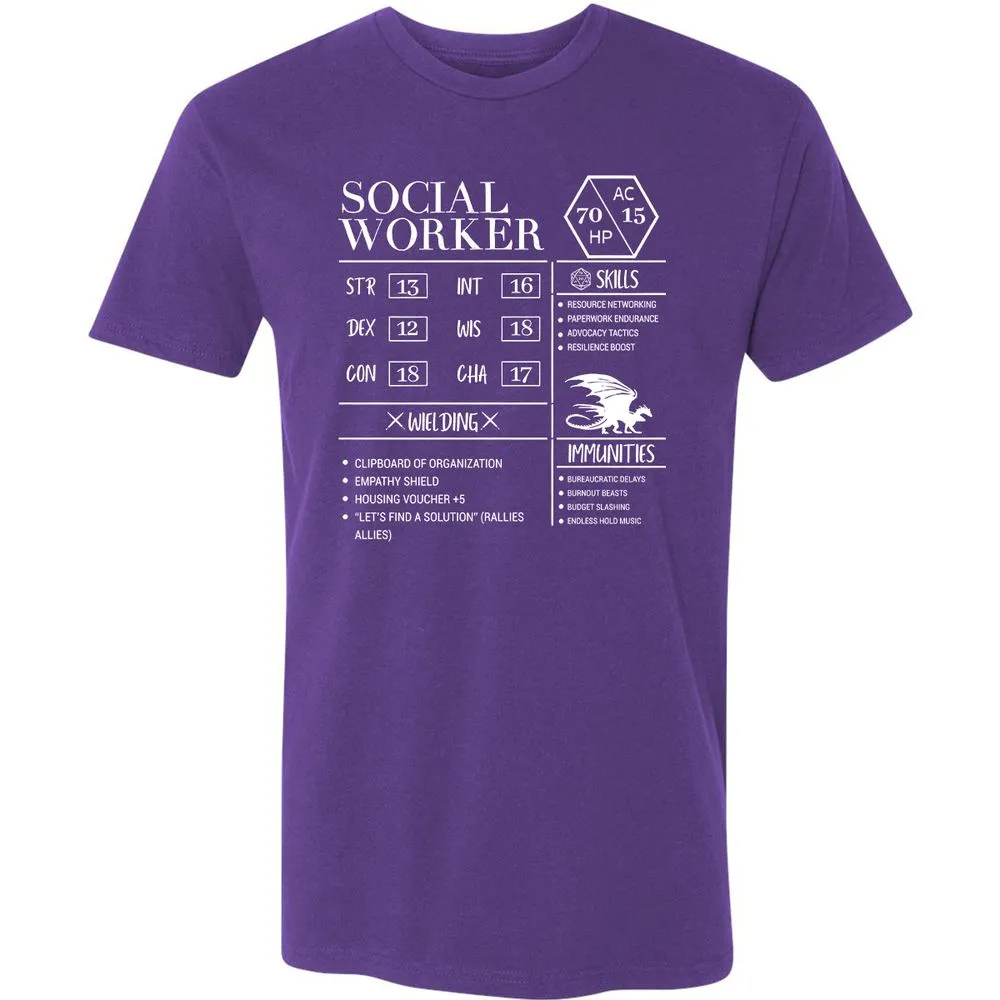 Social Worker New Premium Unisex T-Shirt - Purple Rush - 7