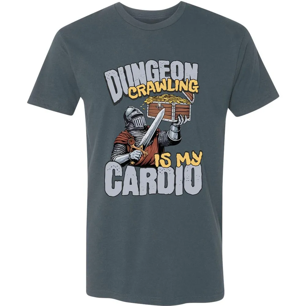 Dungeon Crawling Is My Cardio Premium Unisex T-Shirt - Indigo - 15